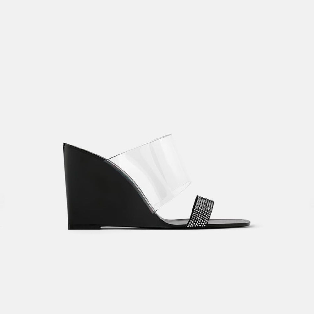 Zara Vinyl Wedges - Picture 2 of 8